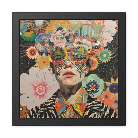 Vibrant Psychedelic Portrait Wall Art