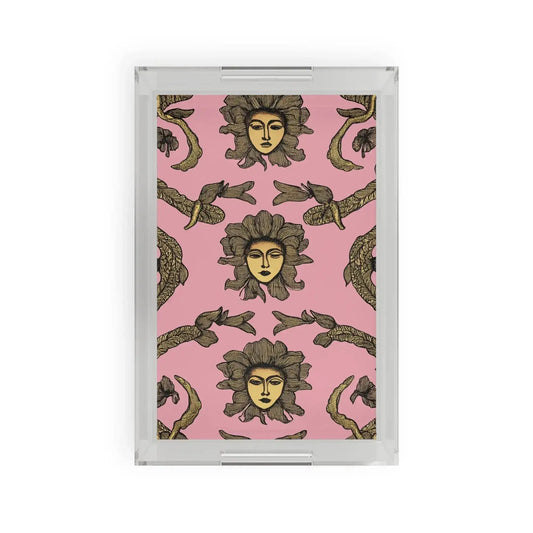 Floral Goddess Print Serving Tray